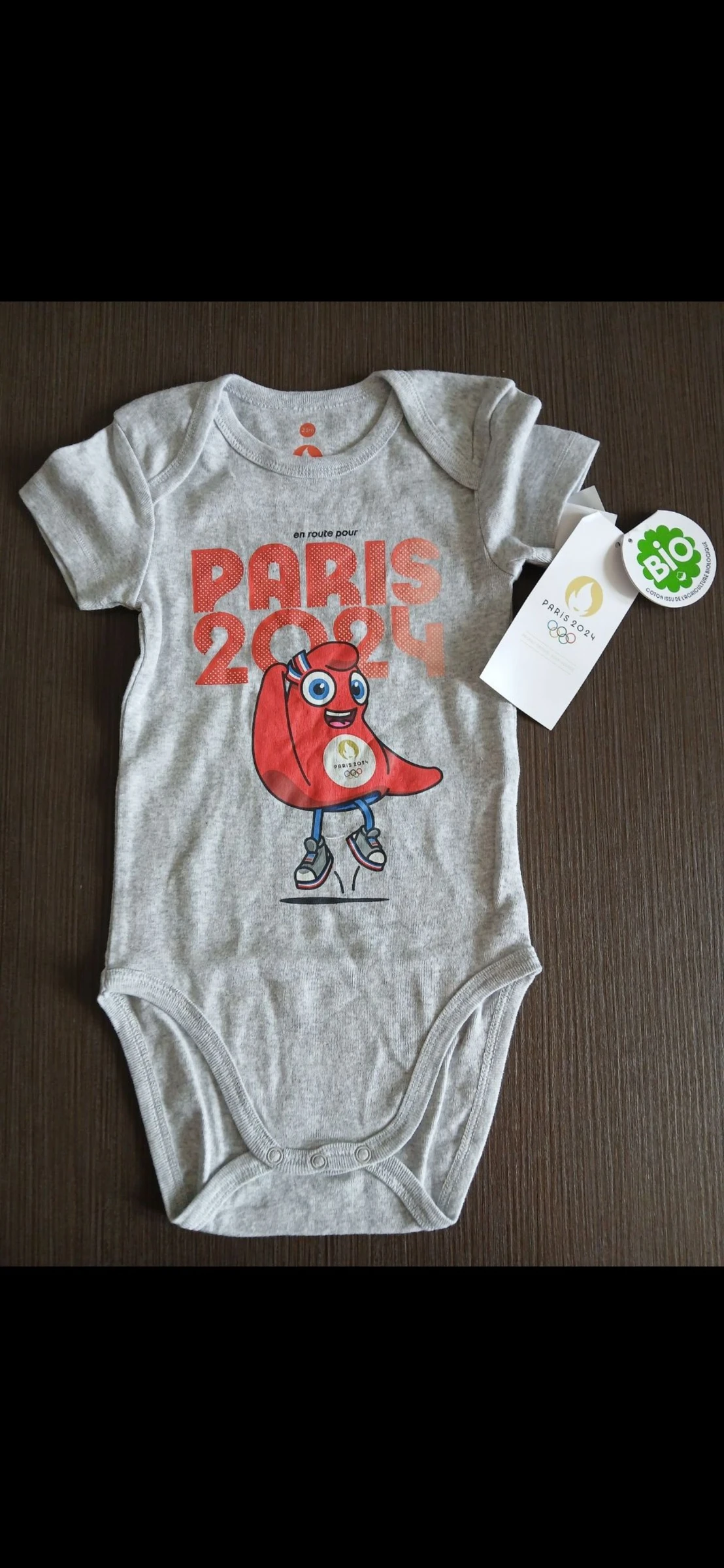 Bodie manches courtes fille Paris 2024 86 cm 23 mois